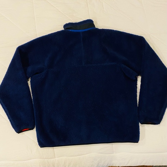 Patagonia Navy Retro X Deep Pile Fleece Jacket Men’s Size XXL - Picture 2 of 4